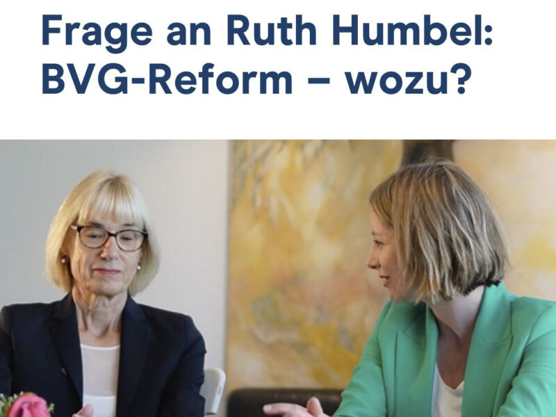 Gespräch mit Ruth Humbel zur BVG-Reform